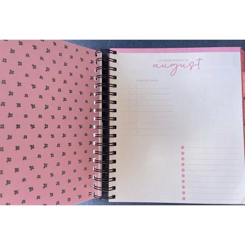 17 Month Planner Black CAMO Aug 2025 -Dec 2026 Weekly Planning Note Page Gift